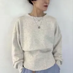 ニコアンド スエットコルセットプルオーバーM