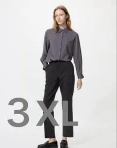 【未使用】3XL ユニクロ 感動スリムパンツ ブラック