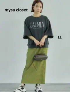 CALMLY ロゴ 半袖トレーナー　　LL
