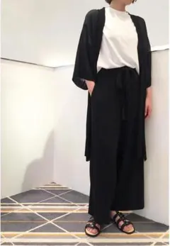 ★FLORENT（フローレント）★ウエストリボンワイドパンツ★38