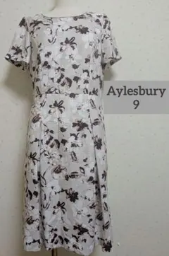 Aylesbury アリスバーリーフローラルプリント 膝丈ワンピース　9のサムネイル