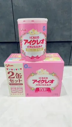 glico アイクレオ バランスミルク 3缶セット　缶ミルクのサムネイル