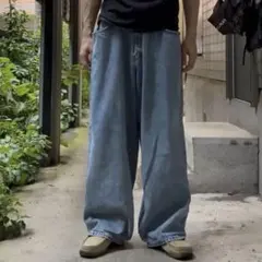90s KSBB extra wide denim 極太デニムパンツ 古着 - メルカリ