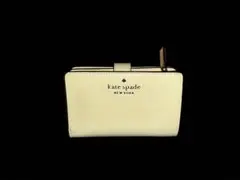 kate spade イエロー　二つ折り財布