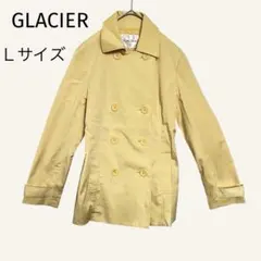 GLACIERトレンチコートL黄ハーフ丈　スプリングコートのサムネイル
