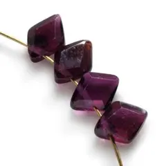 4粒売り　宝石質ガーネットAA++　ダイヤカット