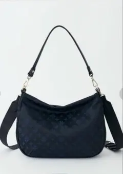 ラシット2WAYショルダーバッグナイロンジャガード中古美品