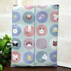 ポケットティッシュケース　ラミネート　キャットサークル②　ネコ柄