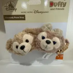 香港ディズニー ダッフィー シェリーメイ　スマホショルダー