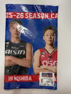 2025-26 シーホース三河×三遠 コラボフェイスタオル 三河ver