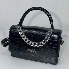 極美品 X-girl FAUX CROC 2WAY MINI BAG