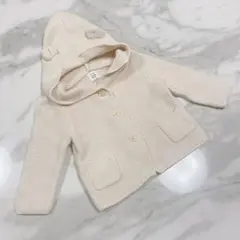 【美品】GAP くまさんニットカーディガン 70