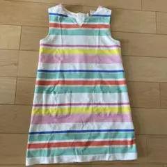 【お値下げ】kate spade マルチボーダーワンピース　116cmのサムネイル