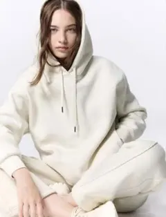 GU ヘビーウェイトスウェットオーバーサイズパーカー XL ポケット