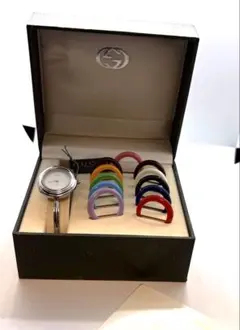 【超希少】GUCCI アナログ腕時計 チェンジベゼル　箱付き　未使用
