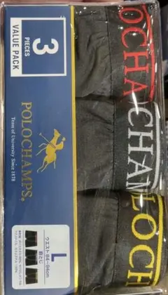 POLO CHAMPS ボクサーパンツ 3枚組 Lサイズ