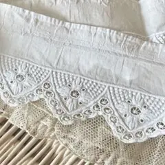 リゼッタLISETTE 白レース刺繍ペチパンツ ロシェル - メルカリ