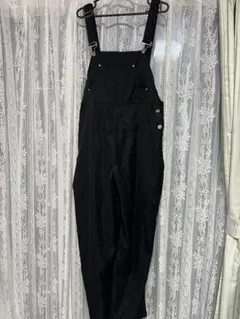 在庫処分)黒 サロペット 調整可能ストラップ