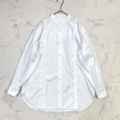 #Newans オンワード樫山 洗濯機可能　パネルフリルシャツ　ブラウス 長袖のサムネイル
