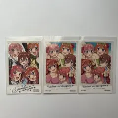 五等分の花嫁 映画 入場者特典 チェキ風ステッカー