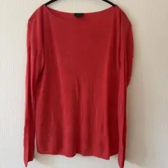 Theory 長袖ニット セーター レッド Sサイズのサムネイル