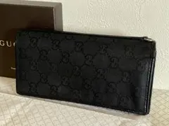 ⭐︎GUCCI/グッチ　シェリーライン　 GGキャンバス 長財布 ブラック