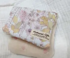 ハンドメイド♡リバティ8重ガーゼハンカチハーフ♡