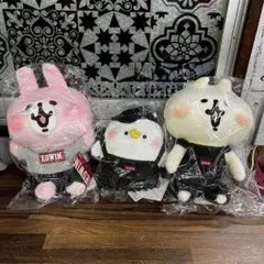新品保管品◆EDWINコラボ カナヘイの小動物 ぬいぐるみ 3体セットのサムネイル