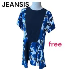 ♡可愛い♡JEANASIS 花柄チュニック　ワンピース　サイズ:freeのサムネイル