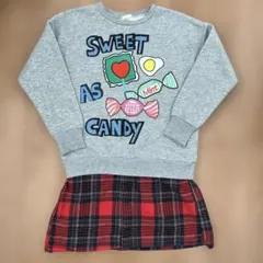 ZARA 裏起毛スウェット　リメイク　ワンピース