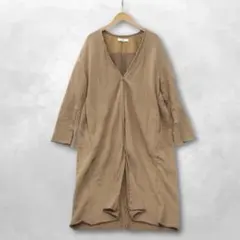 ジョンブル JOHNBULL Vネック スウェット ロングカーディガン コート