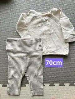 H&M オーガニックコットン トップスとパンツセット
