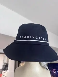 タグ付！PEARLY GATES 中折れストローハット 保存袋 ブラック - メルカリ