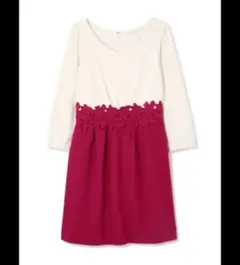 ウエストレースドッキングワンピース プロポーションボディドレッシング ワンピース