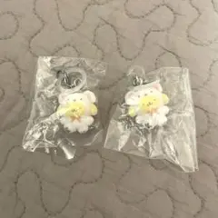 めじるしアクセサリー　ふわふわスノー　ポムポムプリン２個セット