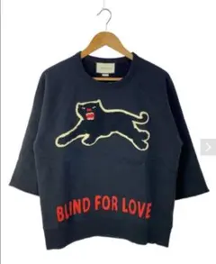 グッチ ストレッチビスコースカーディガン GUCCI刺繍 ゴールドボタン白