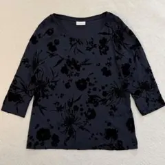 ドリスヴァンノッテン 花柄 総柄 Vネック Tシャツ M フローラル