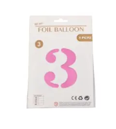 数字 バルーン 風船 ナンバー 大きい 40インチ 文字風船 ピンク (3)