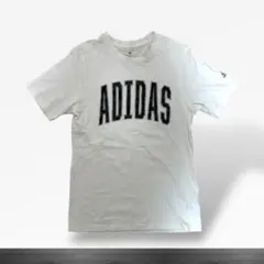 adidas ホワイト ロゴ Tシャツ