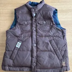 ブラウン ノースリーブ ベビーベスト