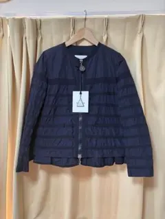 美品❤️MONCLER ネイビー フリル付きジャケット 2025年最新】MONCLER モンクレール フリル付きジャケットの人気