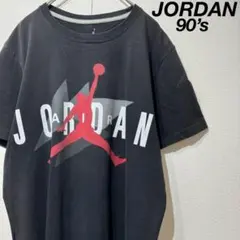 【希少】エアジョーダン ビッグロゴ ジャンプマン　Tシャツ ブラック XL 古着