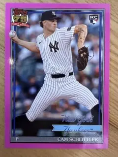 Topps Cam Schlittler RC MLB カード Pink