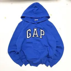 old gap パーカー 青 ロゴドン M ブルー y2k archive