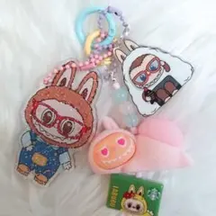 Bラブブおしりぷにぷにキーホルダー