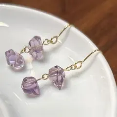 no.158 アメジスト　ピアス