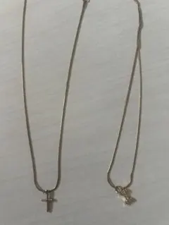 ネックレス　2個セット　クロス　イニシャルIのサムネイル