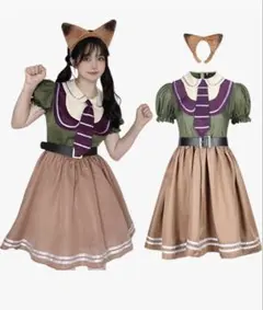 新品未使用】ズートピア ニック コスプレ 狐の耳と尻尾付き