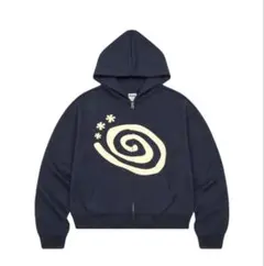 AMOU Molly Hoodie Zip Up NAVY Mサイズ