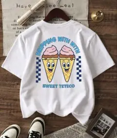 ベビー半袖Tシャツ 9-12M 80cm アイスクリーム柄のサムネイル
